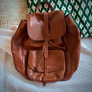Madewell Brown Leather Backpack